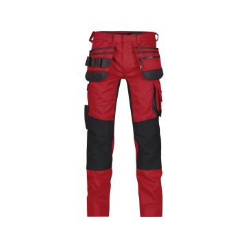 DASSY 200975 Flux Holsterzakkenbroek met stretch en kniezakken - Rood
