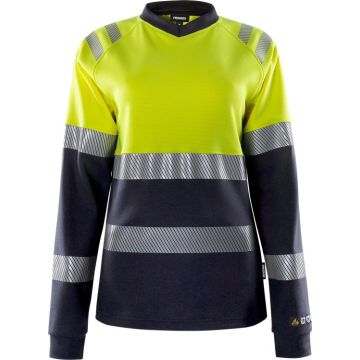 FRISTADS 133269 Flamestat high vis dames t-shirt met lange mouwen klasse 1 7108 TFL