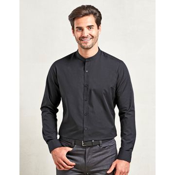 Premier Workwear PW258 Men´s Banded Collar Grandad Long Sleeve Shirt