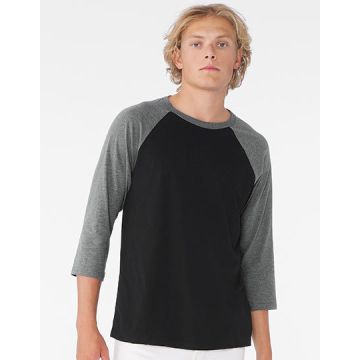 Canvas CV3200 Unisex 3/4 Sleeve Baseball T-Shirt