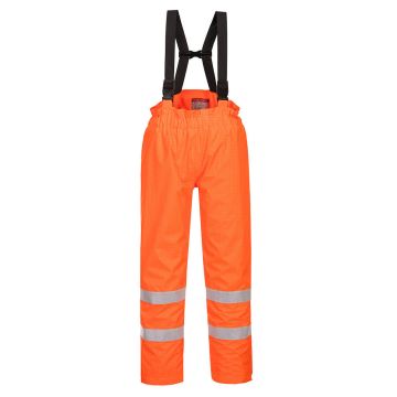 Portwest S781 Bizflame Gevoerde Regenbroek  Hi-Vis Antistatisch FR