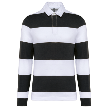 Kariban K285 Gestreepte uniseks polo lange mouwen