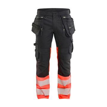 Blaklader 1130 High Vis Werkbroek Stretch met gereedschapzakken