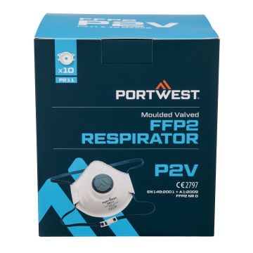 Portwest P211 FFP2 Koolstof Masker met Ventiel (pk10)