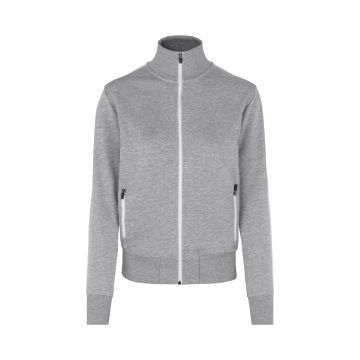 ID 0627 Sweat cardigan | contrast | dames