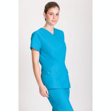 NORVIL 1170 Jas Women Short Sleeve Crossed Microfiber Antibacterial