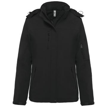Kariban K651 Gewatteerde softshell damesparka met capuchon