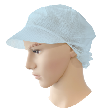 Pet met Klep/Haarnet PP Blauw à 100 st