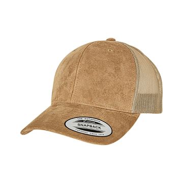 FLEXFIT FX6606SU Suede Leather Trucker Cap