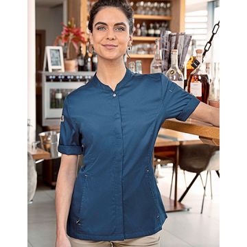 Karlowsky KY135 Ladies Chefs Jacket Green-Generation Short Sleeve