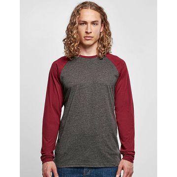 Build Your Brand Basic BYBB023 Men´s Contrast Raglan Longsleeve T-Shirt