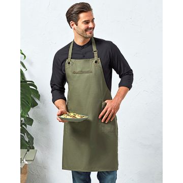 Premier Workwear PW121 'Barley' Contrast Stitch Sustainable Bib Apron