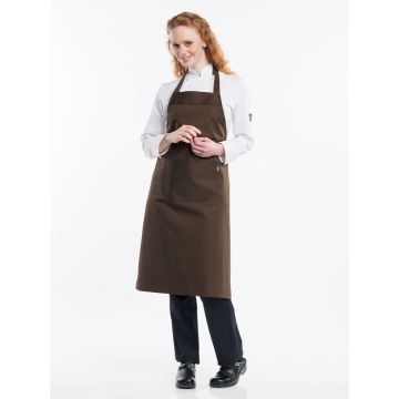 Basix 543 Bib Apron Brown
