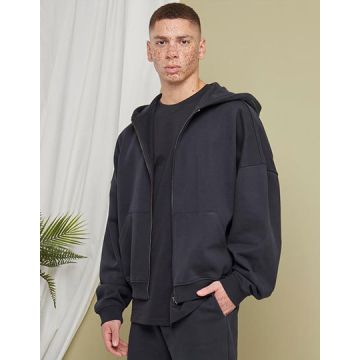Build Your Brand BY254 90's Zip Hoody