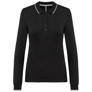 Kariban K281 Dames polo van piquétricot met lange mouwen