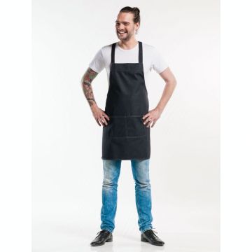Chaud Devant 686 Bib Apron Fusion Black Denim