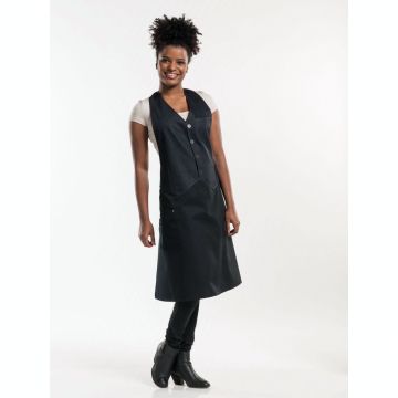 Chaud Devant 678 Bib Apron Barista Black Denim