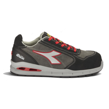 Diadora Run A.Box Low S3S FO SR 182528 C9034 Asphalt / Silver/ Red