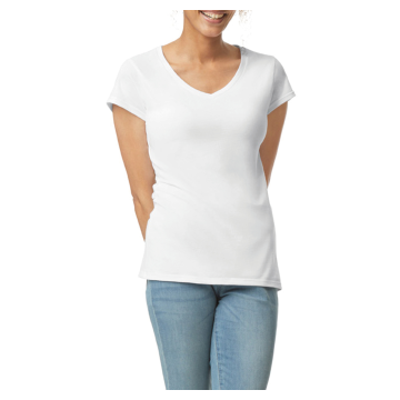 Gildan GI64V00L Softstyle® Fitted Ladies' V-neck T-shirt