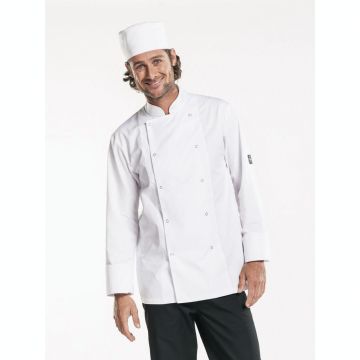 Basix 227 Chef Jacket Hilton Poco White