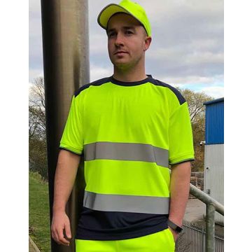 YOKO YK400 Hi-Vis Two-Tone T-Shirt