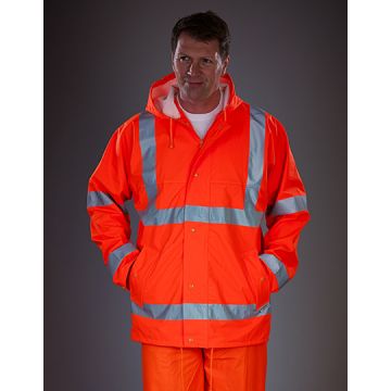 YOKO YK450 Hi-Vis Soft Flex Breathable Rain Jacket