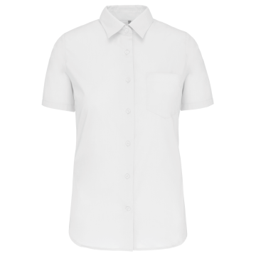 Kariban K544 Dames Poplin Blouse Korte Mouwen