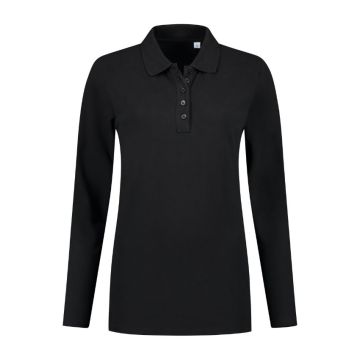 L&S Polo Basic Cotton/Elast L/S for her LEM3574