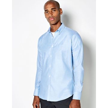 Kustom Kit K184 Men`s Slim Fit Workwear Oxford Shirt Long Sleeve