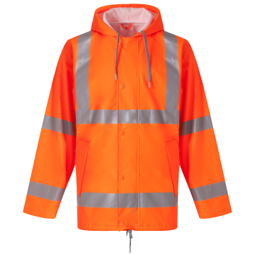 Yoko YHVS450 Ademende regenjasj Hi-Vis Soft Flex