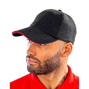 Result Headwear RH50 Brushed Cotton Decorators Cap With Sandwich Peak