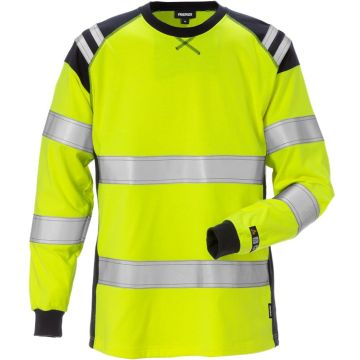 FRISTADS 129522 Flamestat high vis T-shirt met lange mouw dames klasse 3 7097 TFLH