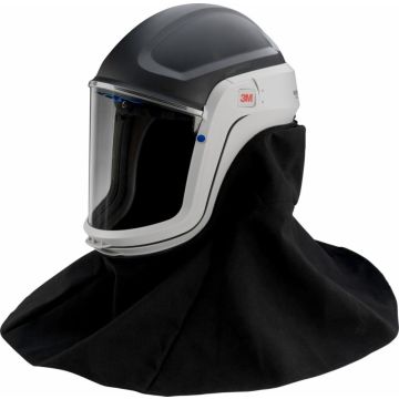 3M M-407 helm met schouderbedekking brw.