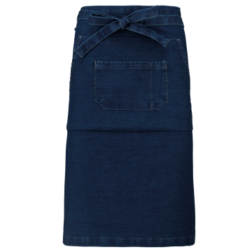 Kariban K887CC Katoenen lang schort Denim One Size
