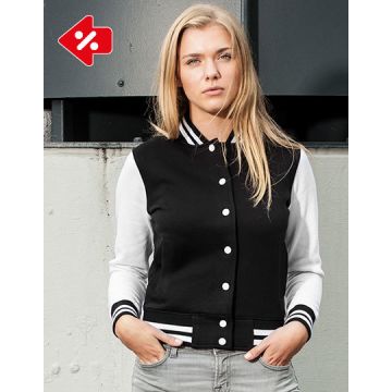 Build Your Brand BY027 Ladies´ Sweat College Jacket
