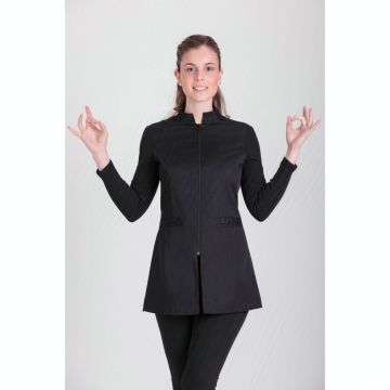 NORVIL 1178 Jas Women Long Sleeves Eastern Collar Ribbed Fabric
