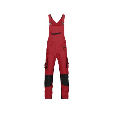 DASSY 400148 Voltic Bretelbroek met kniezakken - Rood