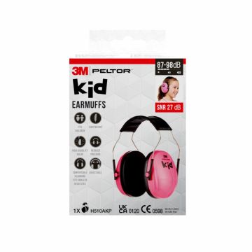 3M Peltor Kid gehoorkap H510AKP roze