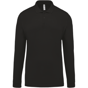 Kariban K256C Piqué-herenpolo lange mouwen