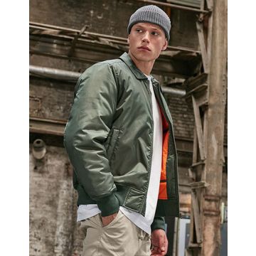Build Your Brand BY157 Collar Bomber Jacket