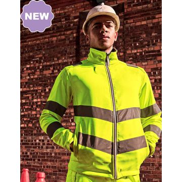 Regatta High Visibility RG712 Pro Contract Hi-Vis Ablaze 2L Softshell Jacket