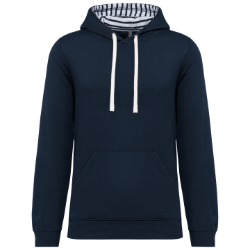 Kariban K4013 Unisex sweater met capuchon met contrasterend motief