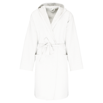 Kariban K140X Biologische badjas met capuchon White L/XL