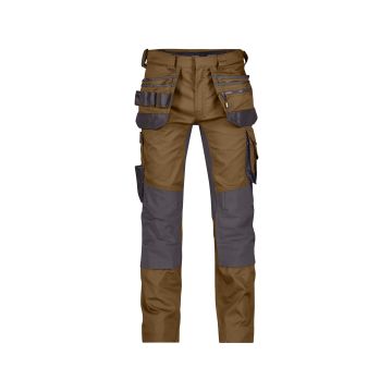 DASSY 200975 Flux Holsterzakkenbroek met stretch en kniezakken - Bruin