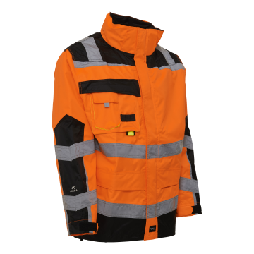 Elka 086004R Visible Xtreme Oxford Rain Jacket with Reflective Tape