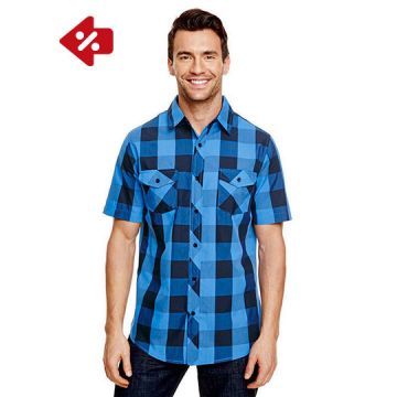 Burnside BU9203 Buffalo Plaid Woven Shirt