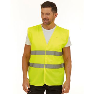 YOKO YK102 Hi-Vis 2 Bands Waistcoat