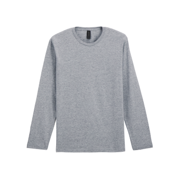 Gildan GI64400AX Softstyle® Euro Fit Adult T-shirt met lange mouwen RS Sport Grey 3XL