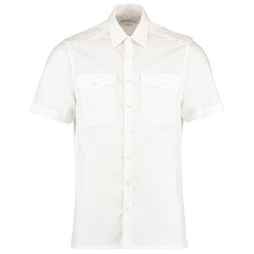 Kustom Kit K133 Men´s Tailored Fit Pilot Shirt Short Sleeve