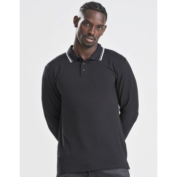 Just Polos JP103 Long Sleeve Tipped 100 Polo